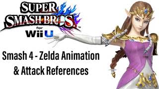 Smash 4 : Zelda - Animation & Attack References