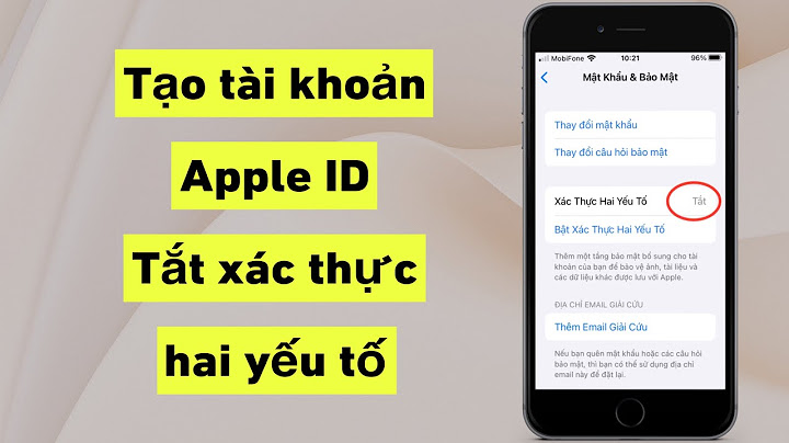 Hướng dẫn tắt xác thực hai yếu tố trên itunes năm 2024