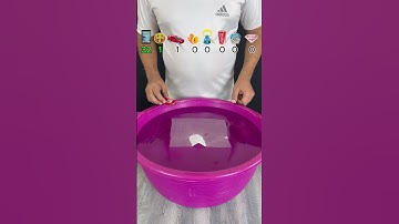 TRY TO GUESS HOW MANY TISSUE PAPER WILL FLOAT? #satisfying #experiment #asmr #tissuepaper