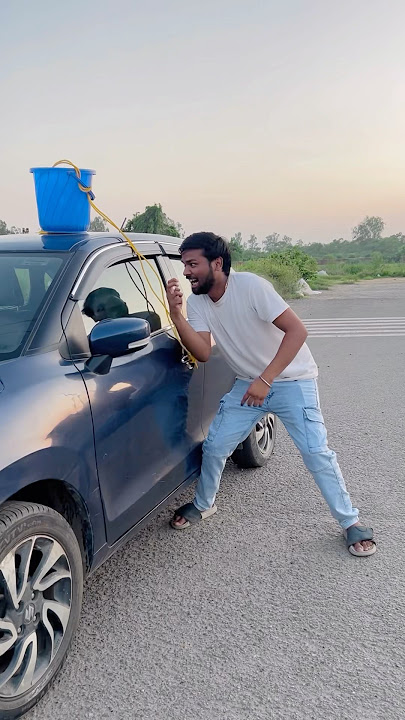 Puru car se bahar Kyu nahi aa raha hai #comedy #funny #cutebaby #youtuneshorts #shortsfeed