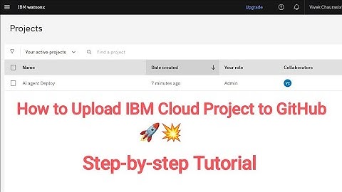 How to Upload Your IBM Cloud Project to GitHub 🔥 | Deploy Cloud project to Github #ibmcloud #github