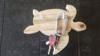 sea turtle keychain holder