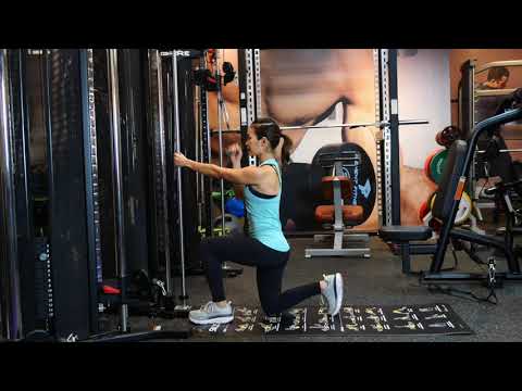 Half Kneeling Cable Overhead Row