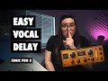 The *secret* to PERFECT VOCAL DELAY - [Logic Pro X]