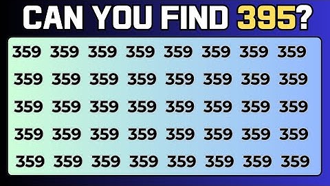 Test Your Observation Skill! Spot The Odd Numbers and Letters