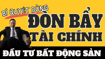 Bí quyết dùng đòn bẩy tài chính trong đầu tư bất động sản thành công I Phạm Văn Nam