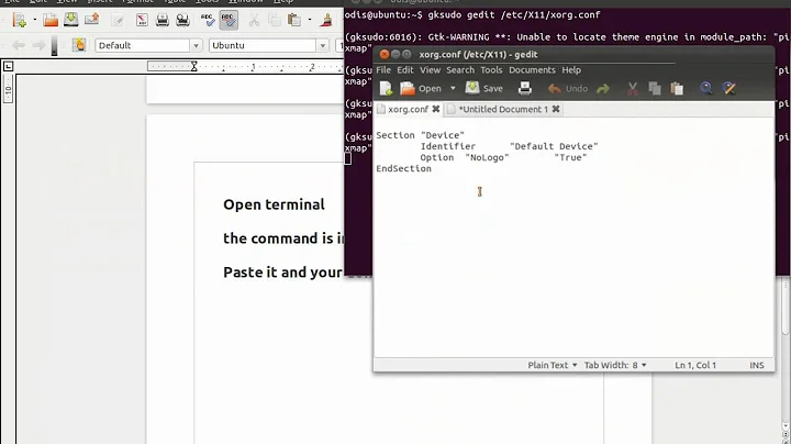 How to create "xorg.conf" in Ubuntu 11.10