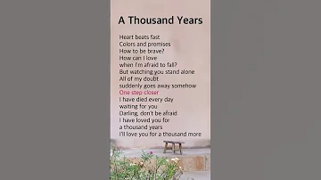 A Thousand Years 1 Christina Perri 