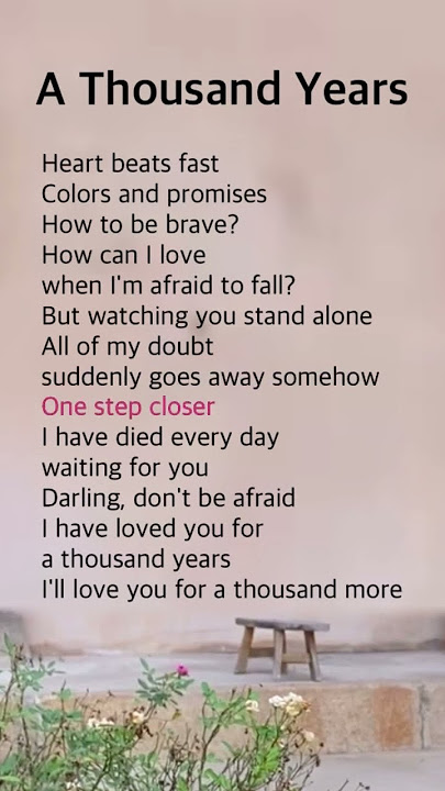 A Thousand Years [1] | Christina Perri