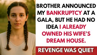Brother Announced My Bankruptcy, But I Secretly Bought Her Dream House
