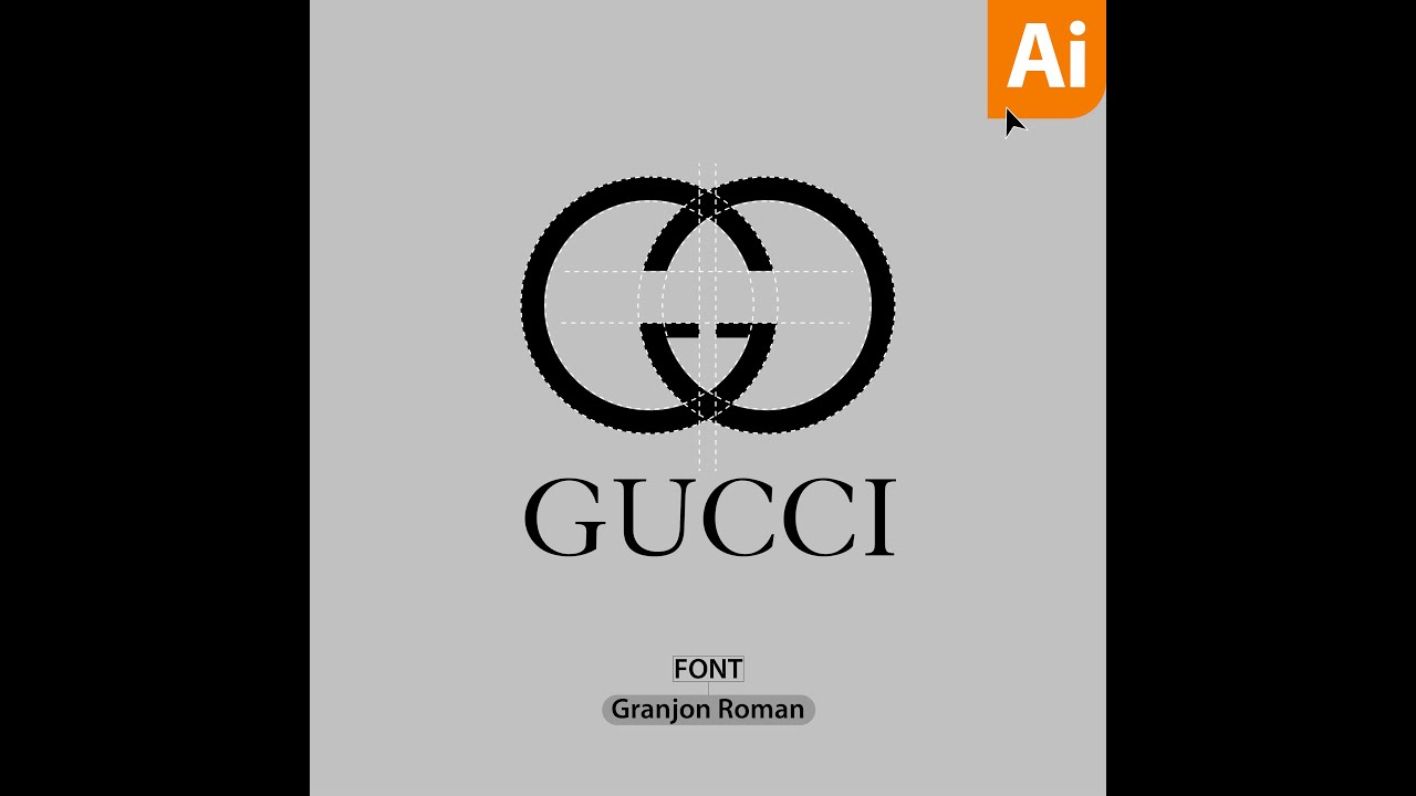 How to draw Gucci logo - Come disegnare il logo di Gucci - DIY Gucci logo 