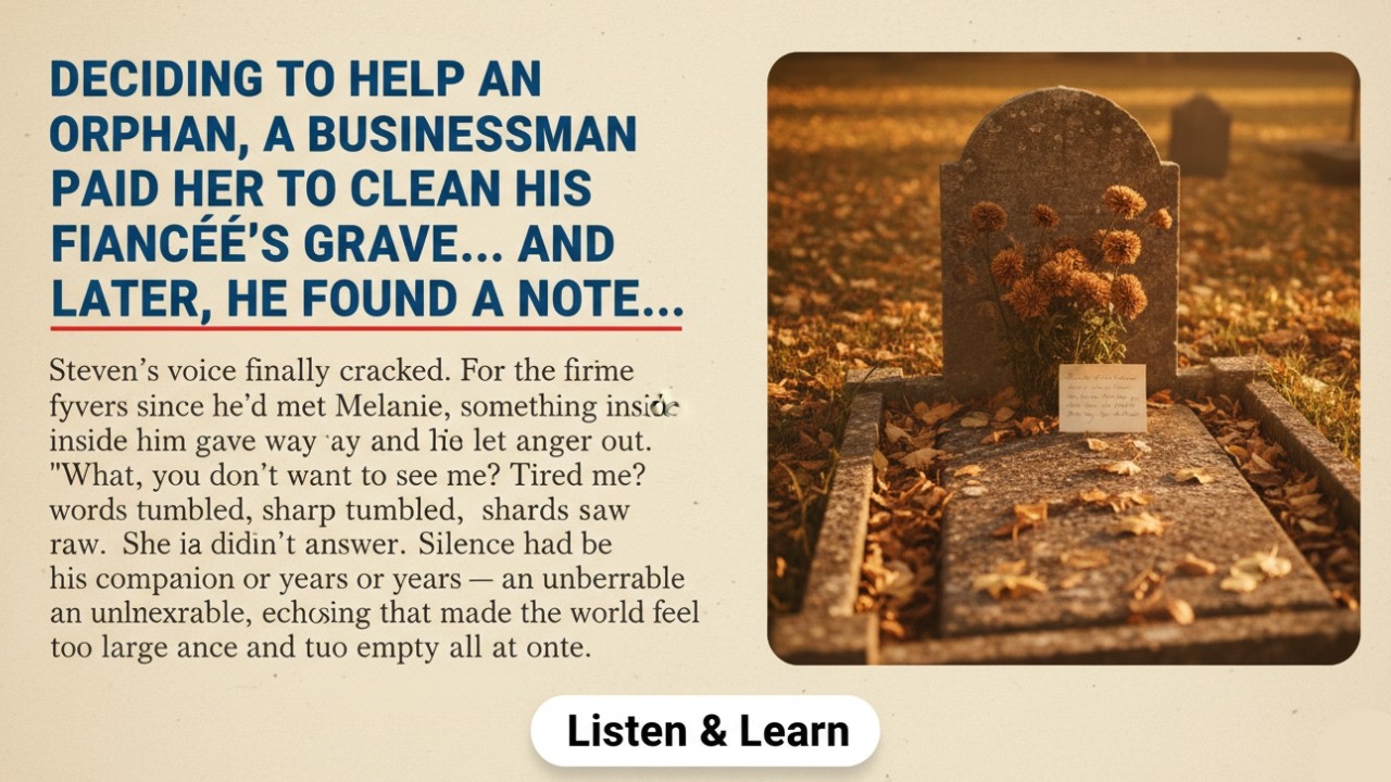 Learn English with Stories: The Little Girl at the Cemetery | Improve Listening