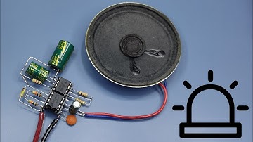 Electronic project police siren circuit with 555 IC