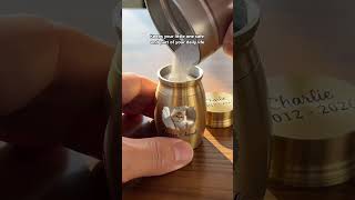 Personalised Loss of Pet's Urn Gift "Memorial Mini Urn with Photo"