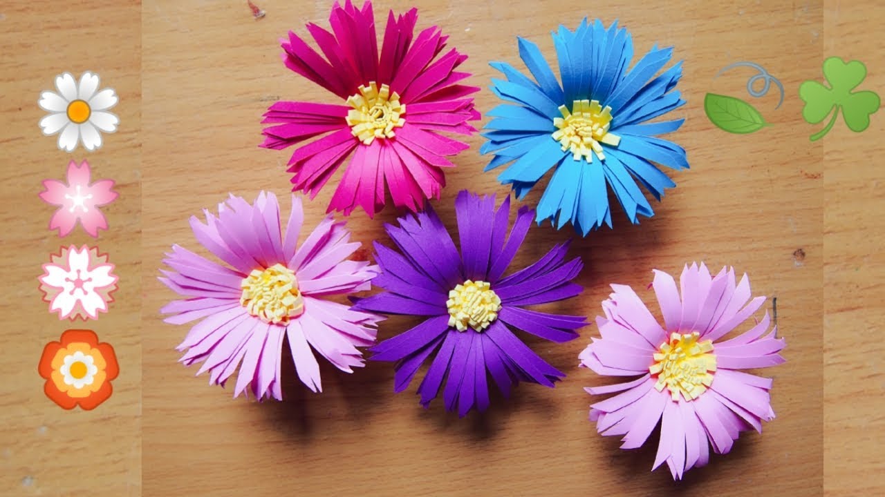 DIY Paper Flower | Flower Making | วิธีทำดอกไม้ จากกระดาษสวยๆ