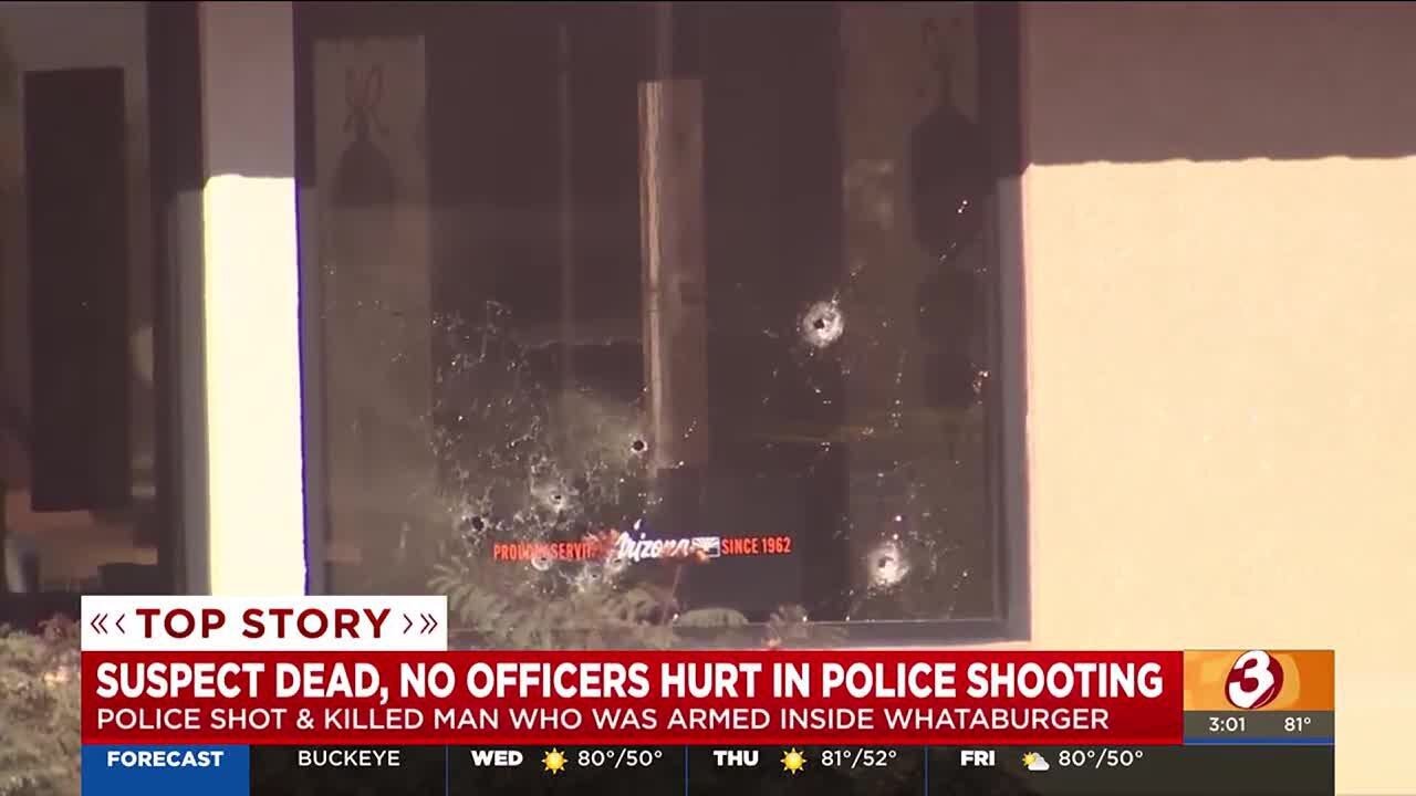 Armed suspect killed in shootout with Phoenix police at Whataburger ...