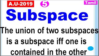 MA25C02 |MA3355|Subspace |The union of two subspaces is a subspace iff one is contained in the other