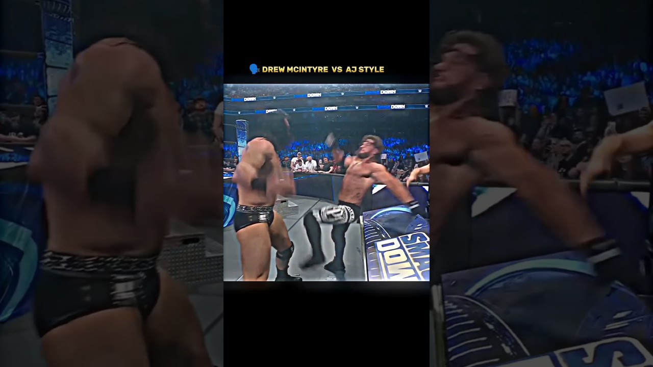 Aj Style vs Drew McIntyre 🤯 One on One match 💀