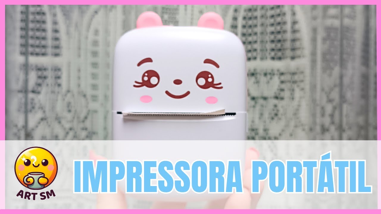 TESTANDO MINI IMPRESSORA PORTÁTIL DA SHOPEE E COMO UTILIZO NAS VENDAS DE CANECAS