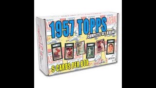 1957 Topps Complete Set Break: 3 Boxes 5 Cards Each!!!  Monster Hit !!