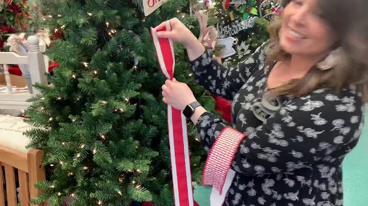 How to add ribbon into your Christmas tree with An...