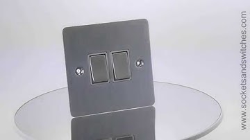 Square Satin Chrome Sockets and Switches