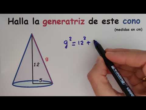 Video: ¿Cómo encontrar la generatriz del cono?