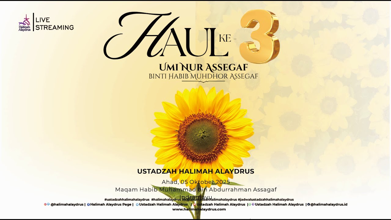 🔴𝗟𝗜𝗩𝗘 𝗙𝗥𝗢𝗠 𝗜𝗡𝗗𝗥𝗔𝗠𝗔𝗬𝗨 - 𝗛𝗔𝗨𝗟 𝗞𝗘 𝟯 𝗨𝗠𝗜 𝗡𝗨𝗥 𝗔𝗦𝗦𝗘𝗚𝗔𝗙 𝗕𝗜𝗡𝗧𝗜 𝗛𝗔𝗕𝗜𝗕 𝗠𝗨𝗛𝗗𝗛𝗢𝗥 𝗔𝗦𝗦𝗘𝗚𝗔𝗙