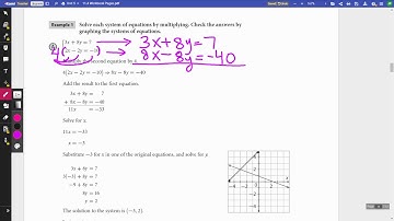 11.4 Solving Systems with Elimination - Multiplication (Part 1)