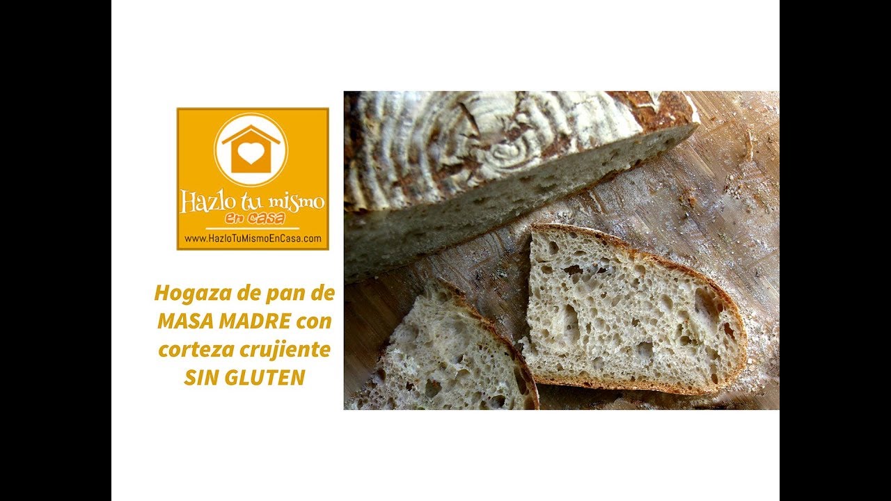 Hogaza de pan sin gluten sin preparados comerciales, sin lactosa y sin