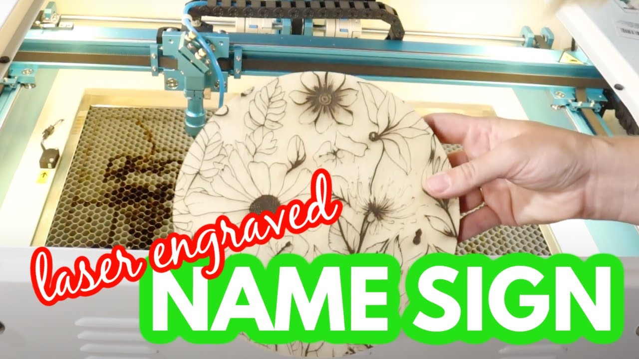 How To Make A Circular Sign with a Laser - YouTube