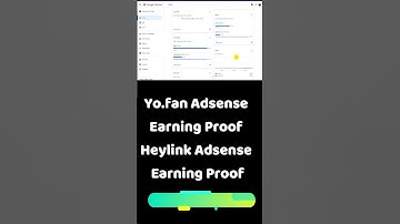 Blogspot Tubes : Yo.fan Adsense Earning Proof - Heylink Adsense Earning Proof