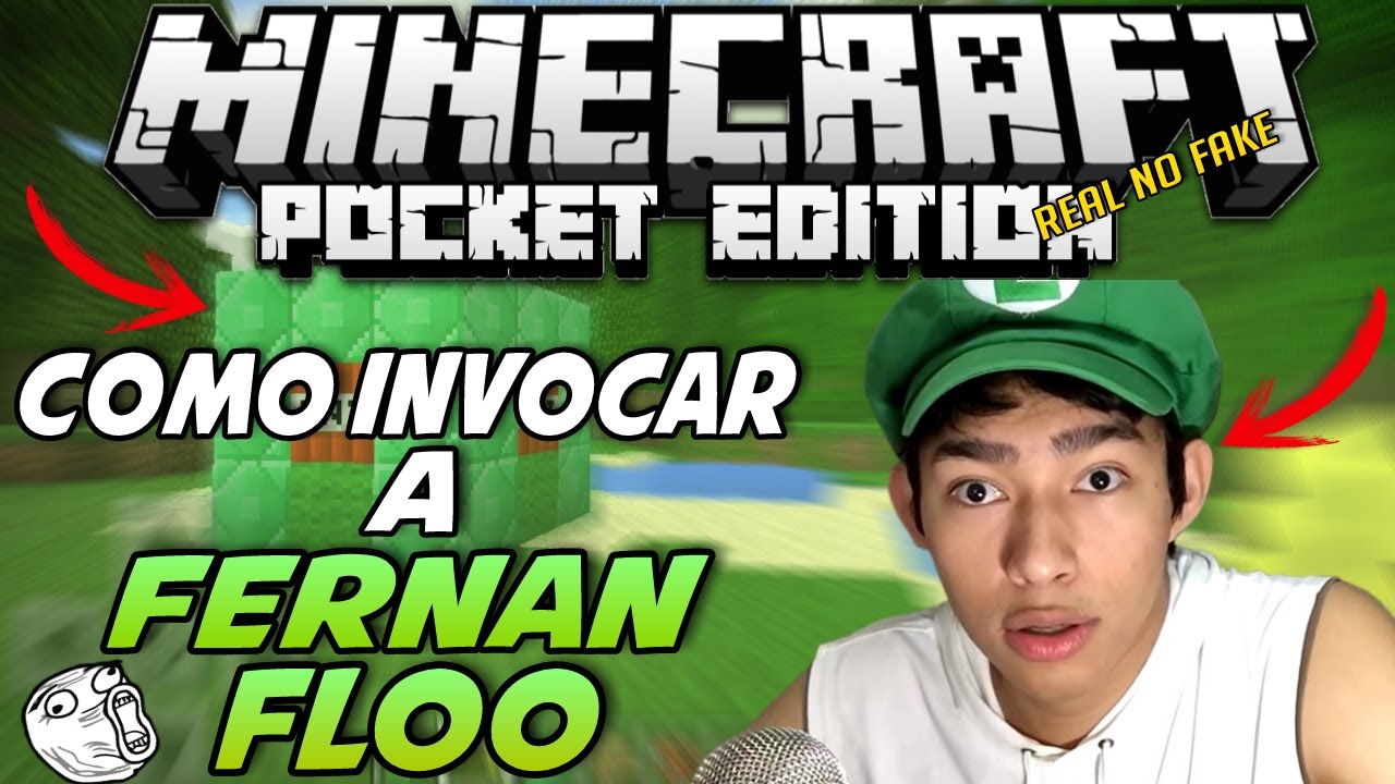 Como Invocar a Fernanfloo En Minecraft PE 1.0 BETA - FERNANFLOO EN MINECRAFT PE - 100% REAL NO FAKE camera iphone 8 plus apk