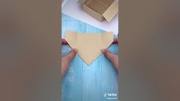 Cách gấp hộp đựng rác