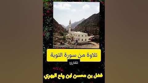 تلاوة قصيرة من سورة التوبة / القارئ فضل بن محسن اليهري