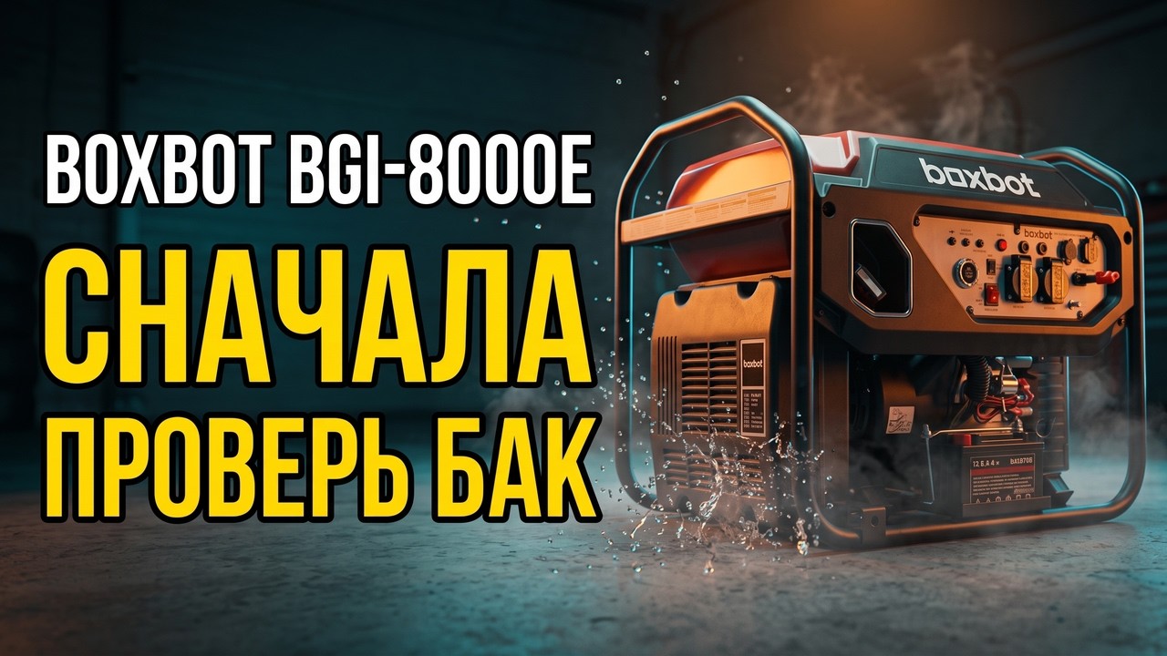 Boxbot BGI-8000E Generator: Check the Tank Before You Fill It