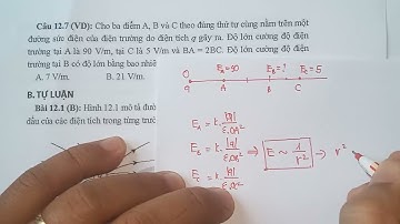 VẬT LÍ 11-  BÀI TẬP CTST ||  BÀI 12 : ĐIỆN TRƯỜNG