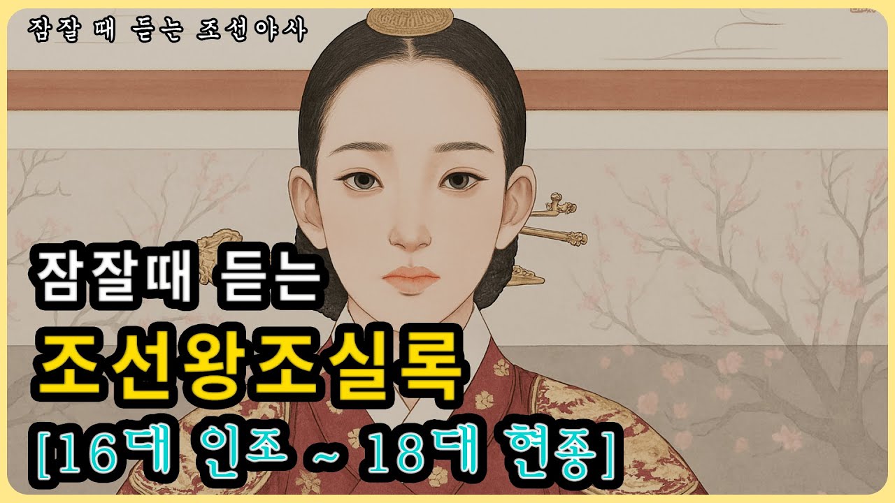 하룻밤에 이해하는 조선왕조실록 4부 | 잠 잘때 듣는 인문고전 | 다은이 들려주는 잠 잘오는 역사이야기 🌙