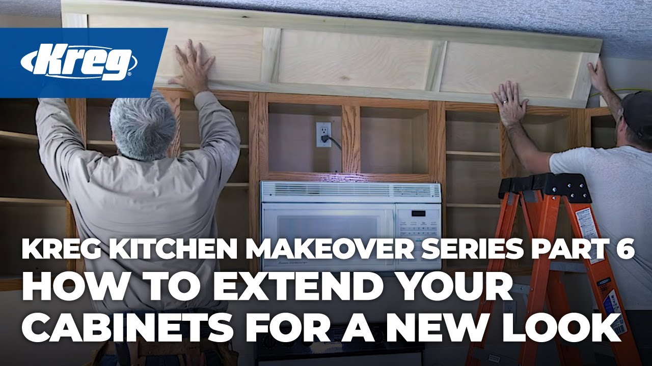 Kreg Kitchen Makeover Series Part 6 How To Extend Your Cabinets For A New Look Youtube