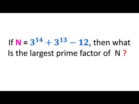 Can You Find Largest Prime factor of N ?
