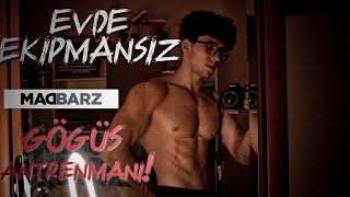Evde Eki̇pmansiz Göğüs Kasi Nasil Geli̇şti̇ri̇li̇r? Madbarz Cali̇stheni̇cs Workout
