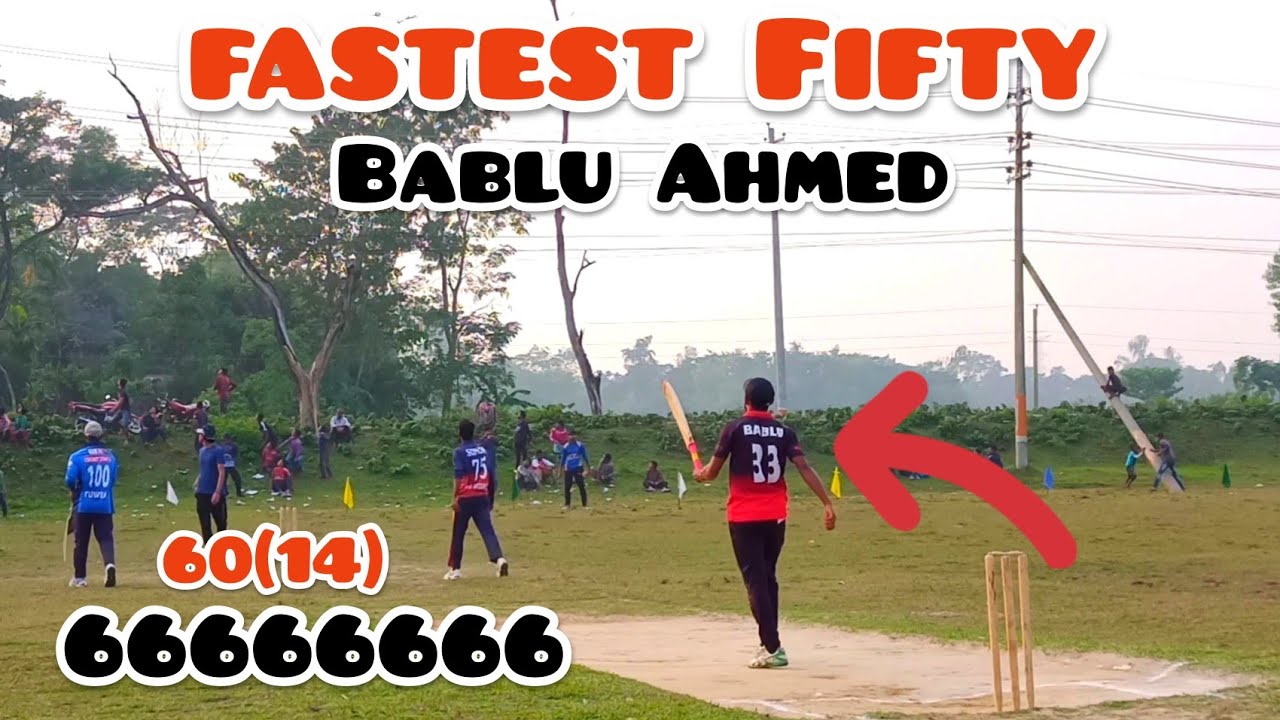 Fastest Fifty In Tape Ball | Bablu Ahmed | Legacy Cricket - YouTube