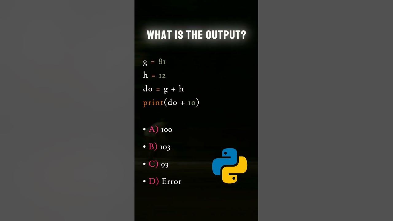Python quiz questions #python #quiz - YouTube
