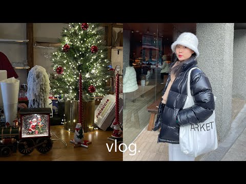 연말&크리스마스 VLOG🎄✨ | 차차룸 | 더현대 트리 | 안국 카페 | 파인드카푸어 지갑 | 서울 탐방기 | 데일리룩 | 선물 주고받는 이 시즌.. 너무 귀여워!