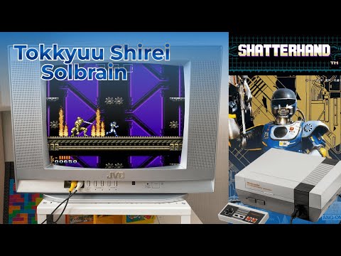 Видео: Tokkyuu Shirei Solbrain (Shatterhand) он же Robocop 4 - играем на NES mini!