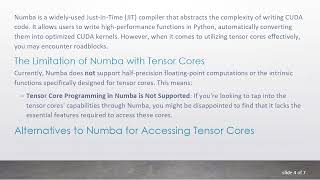 How to Program NVIDIA's Tensor Cores in RTX GPU Using Python and Numba