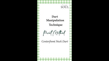 Dart manipulation technique  - Pivot Method  - Center Front Neck Dart #viralreels