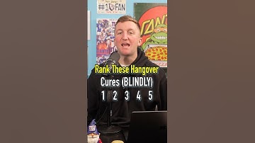 Ranking Hangover Cures Blindly! Which Is The Best? #shorts #hangover #drinking #cure #mcdonalds