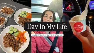 DAY IN MY LIFE: Behind the Scenes of a Sunday Reset, Closet Clean Out, \& More!