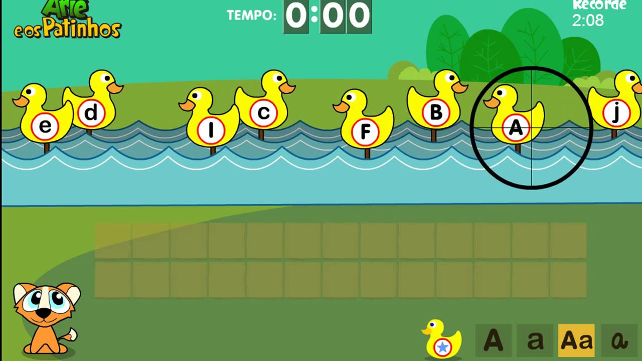 Jogo Educativo Os Patinhos - Educational Game Playing with Arie and  Ducklings 